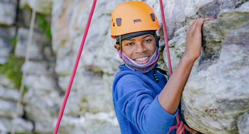 rock climbing camp for teens in baltimore